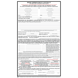 203 - Home Improvement Contract