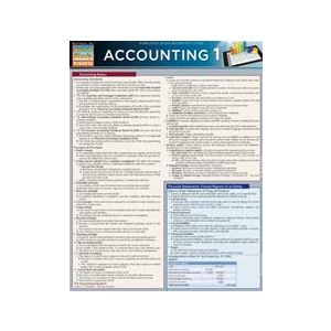 Accounting 1 (Quickstudy Reference Guides - Academic) by Inc. BarCharts