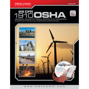OSHA GENERAL INDUSTRY STANDARDS & REGULATIONS (29 CFR 1910) January 2017 (ONLY 2 LEFT)