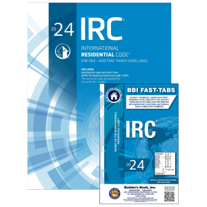 International Residential Code (IRC) Soft Cover & IRC Fast-Tabs + Free Quick-Card at checkout!