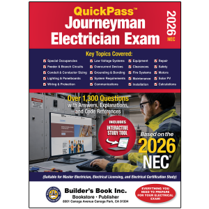 2026 Journeyman Electrician Exam QuickPass Study Tool Book with Online Interactive Software Based on the 2026 NEC