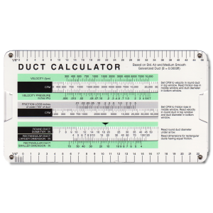 Equal Friction Duct Calculator by Carrier 