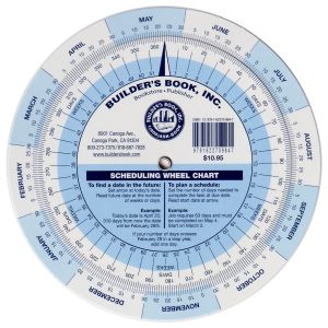 Scheduling Wheel Chart