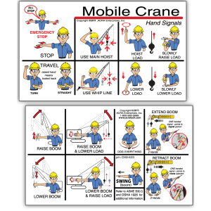 Mobile Crane Hand Signals Wallet Cards 2" x 3" 10% Discount Applied