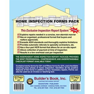 Benchmark Home Inspection Form Pack FORM 221 - 20-Form Pack  8.5 In.x 11 In.