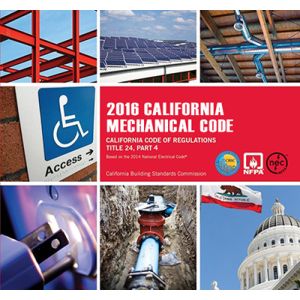 2016 California Mechanical Code - Title 24, Part 4