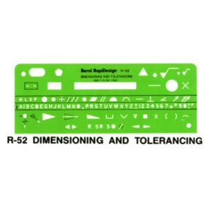 R-52 DIMENSIONING AND TOLERANCING TEMPLATE