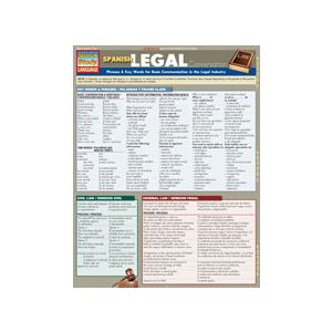Spanish Legal Conversation (Quickstudy: Academic) by Inc. BarCharts