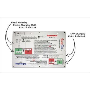SuperCool Slide Rule Duct Calculator Flex Metal Ductulator Chart