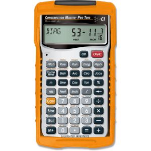 Construction Master Pro Trig: Feet-Inch-Fraction Calculator with Built-In Trig. Functions.