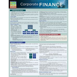 QuickStudy Corporate Finance Laminated Reference Guide