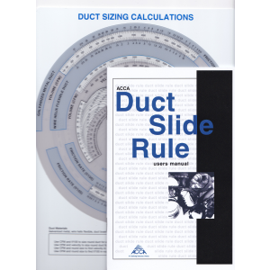 ACCA Duct Calculation Slide Rule