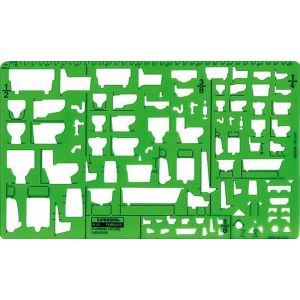 PLUMBING FIXTURE-ELEVATION TEMPLATE