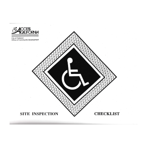 Site Inspection Checklist