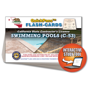 C-53 Swimming Pool Contractor Exam Flash Cards Online Access Key