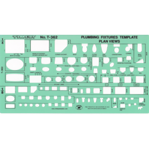 PLUMBING FIXTURES PLAN VIEW 1/4 In. & 1/8 In. SCALE