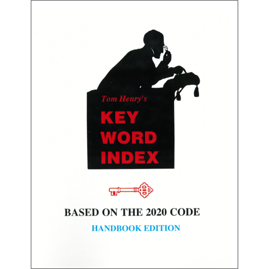 Tom Henry's Key Word Index, Based on the 2020 National Electrical