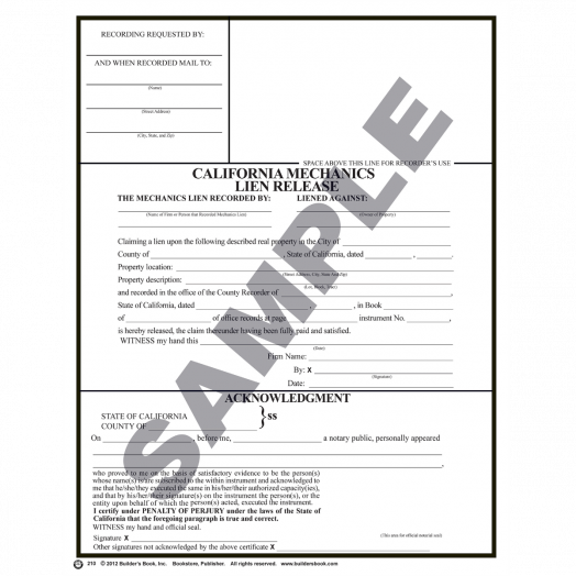 California Forms &amp; Contracts | Builder's Book