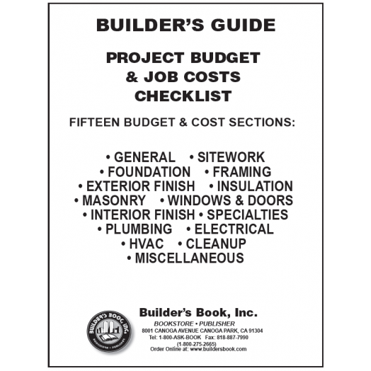 Construction Cost Estimating Books Builder's Book, Inc.Bookstore