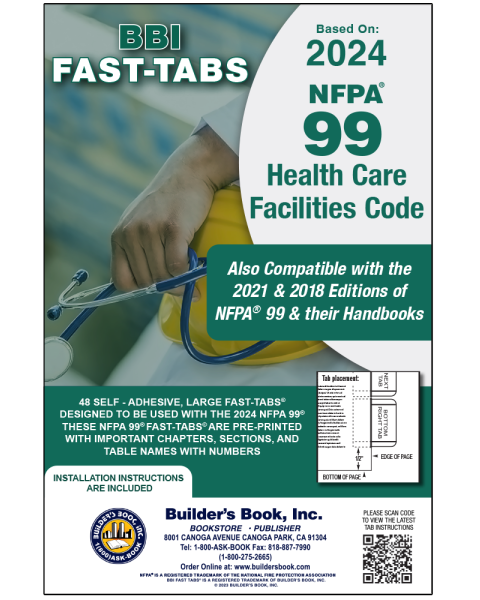 2024 Health Care Facilities Code NFPA 99 Fast-Tabs