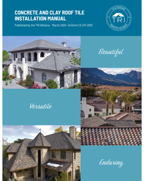 Concrete and Clay Roof Tile Installation Manual 2024