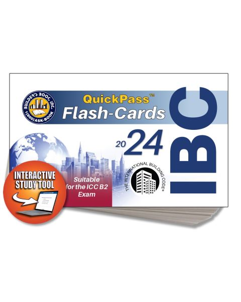 2024 International Building Code IBC QuickPass Flash-Cards Online Access Key