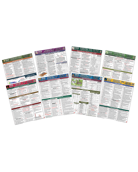2024 International Code Reference 8 Quick-Card COMBO 20% DISCOUNT!
