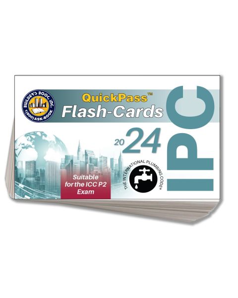 2024 International Plumbing Code IPC QuickPass Flash-Cards