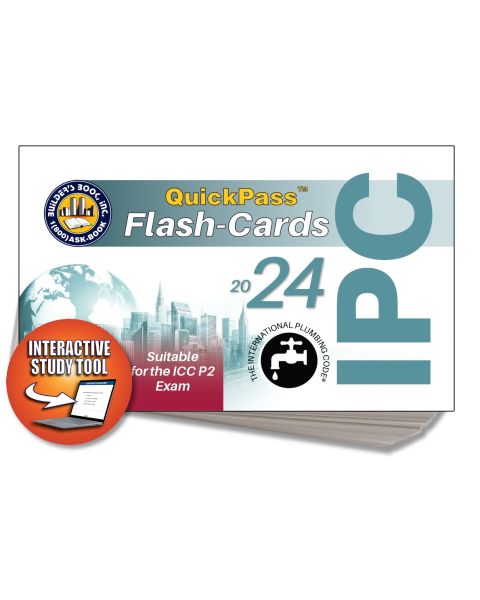 2024 International Plumbing Code IPC QuickPass Flash-Cards Online Access Key