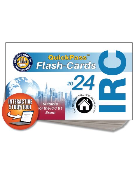 2024 International Residential Code IRC QuickPass Flash-Cards Online Access Key