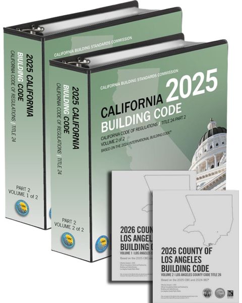 2026 County of Los Angeles Building Code (2 Volumes) Complete Code