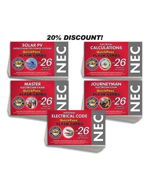 National Electrical Code (NEC) 2026 5 QuickPass Flash-Card COMBO (PRE-ORDER)
