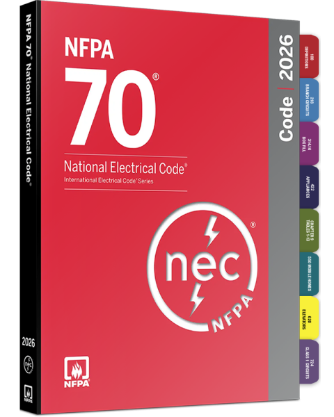 National Electrical Code NEC Softbound NFPA 70 Pre-Tabbed with Colored Fast-Tabs