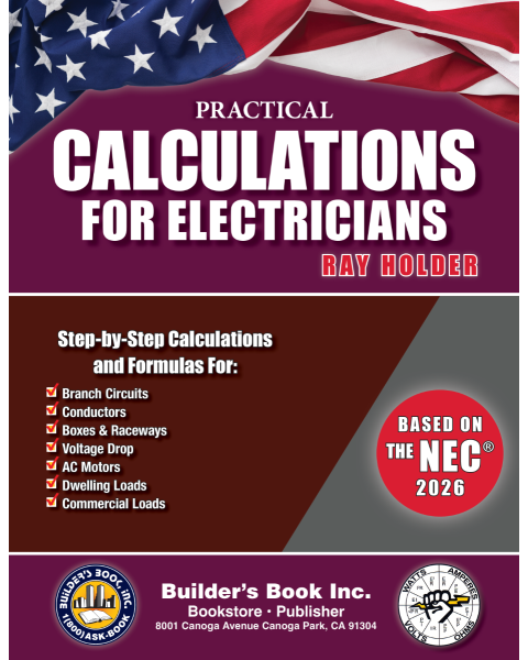 2026 Practical Calculations For Electricians By Ray Holder PRE-ORDER