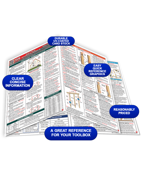 Electrical Residential Rough-In Quick-Card Based on the 2026 NEC (PRE-ORDER)