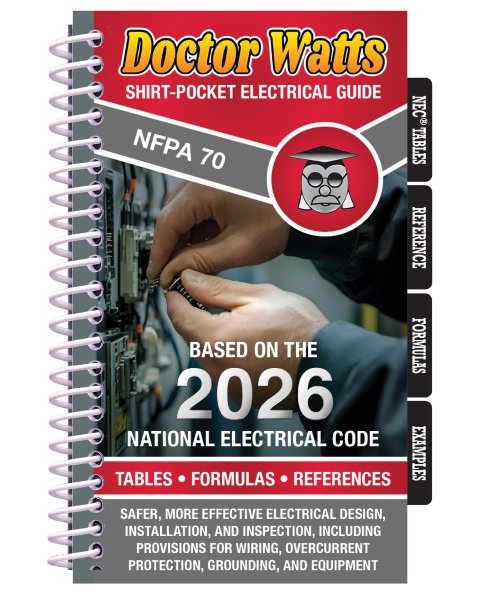Dr. Watts Pocket Electrical Guide Based on the NEC 2026