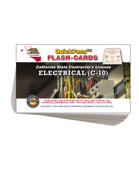 C-10 Electrical Contractor Exam QuickPass Flash Cards
