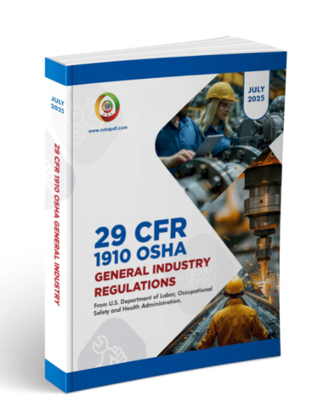 OSHA 1910 General Industry July 2025 Book