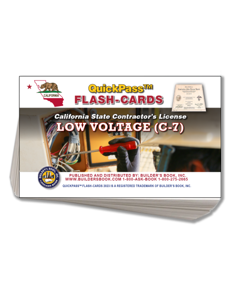 C-7 Low Voltage Contractor Exam QuickPass Flash Cards