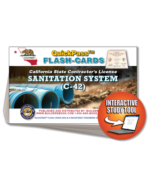 C-42 Sanitation System Contractor Exam Flash Cards Online Access Key