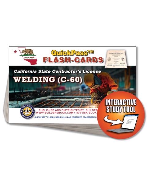 C-60 Welding Contractor Exam Flash Cards Online Access Key