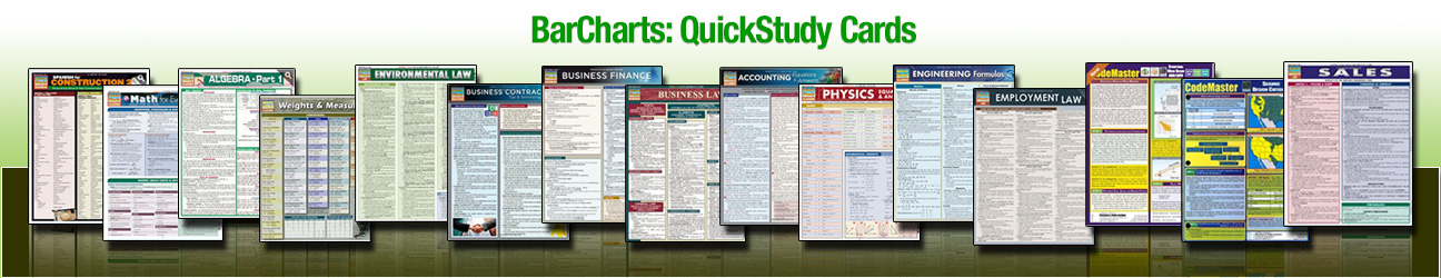 BarCharts: QuickStudy Cards: Builder's Book, Inc.Bookstore