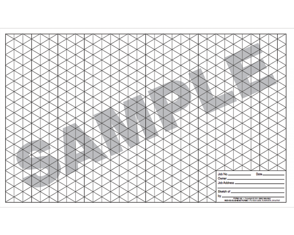 Buy Isometric Drawing Paper Pad 11" x 17" Contains 50 Pages
