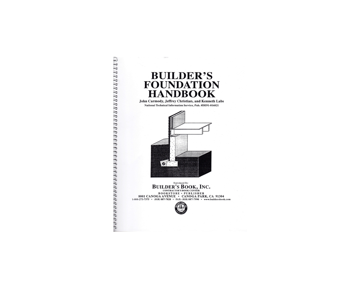 Builder's Foundation Handbook Builder's Book, Inc.Bookstore