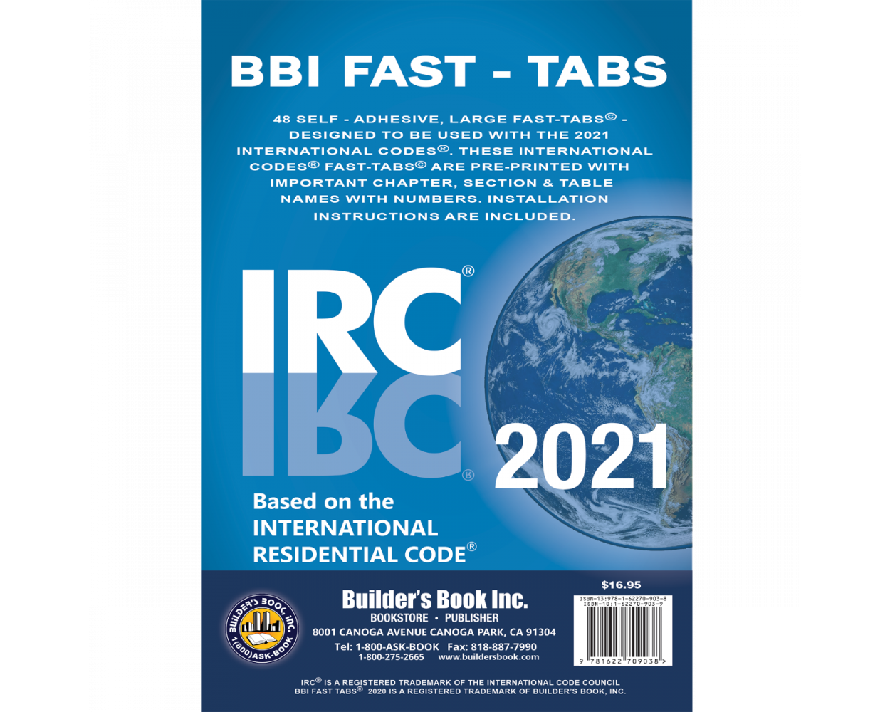 2021 International Residential Code (IRC) Fast Tabs