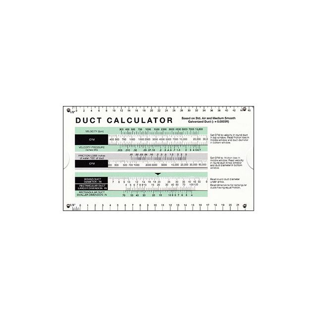 ACCA Duct Calculation Slide Rule. Builder's Book, Inc.Bookstore