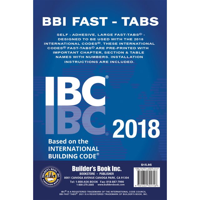 2018 International Building Code (IBC) Soft Cover & IBC FastTabs