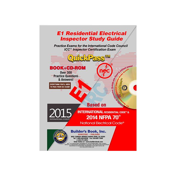 E1 Residential Electrical Inspector QuickPass Study Guide Based on 2015