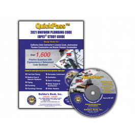 Uniform Plumbing Code 2021 QuickPass Study Guide PRE-ORDER